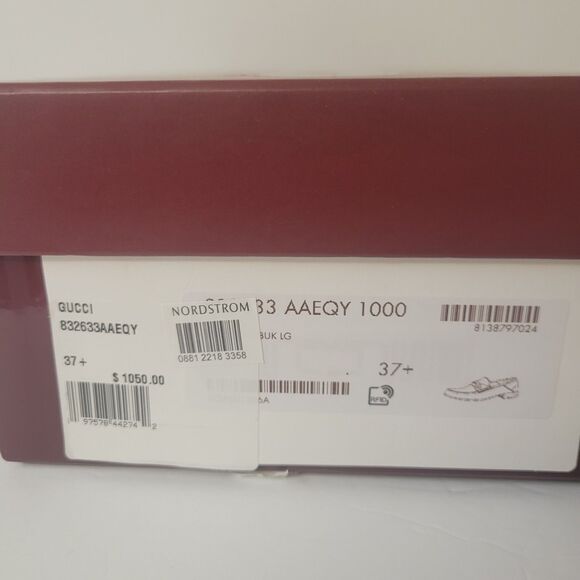 Gucci Empty Shoe Gift Box With Tissue & Card – Burgundy – Authentic - Picture 5 of 8